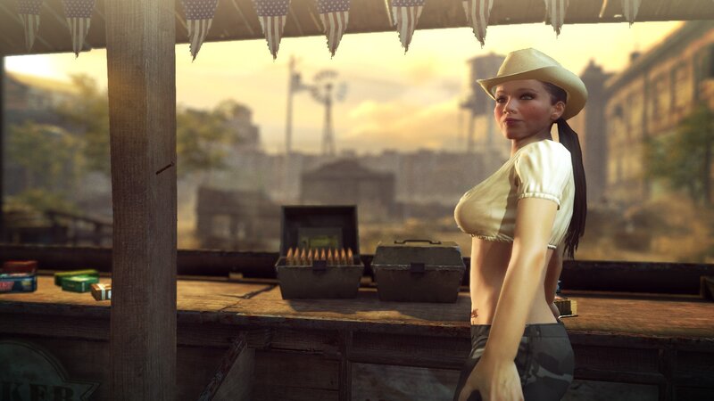 Woman in Cowboy Hat — Brown, Dramatic, Sunset, 3d Render, Cowboy Hat