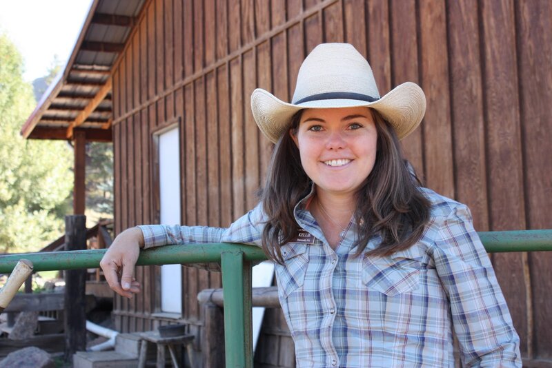 Woman in Cowboy Hat — Brown, Friendly, Afternoon, Photograph