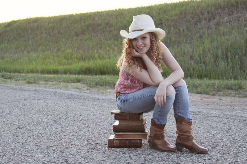 Woman in Cowboy Hat — Brown, Serene, Sunset, Photograph