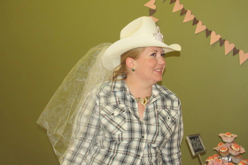 Woman in Cowboy Hat — Green, Festive
