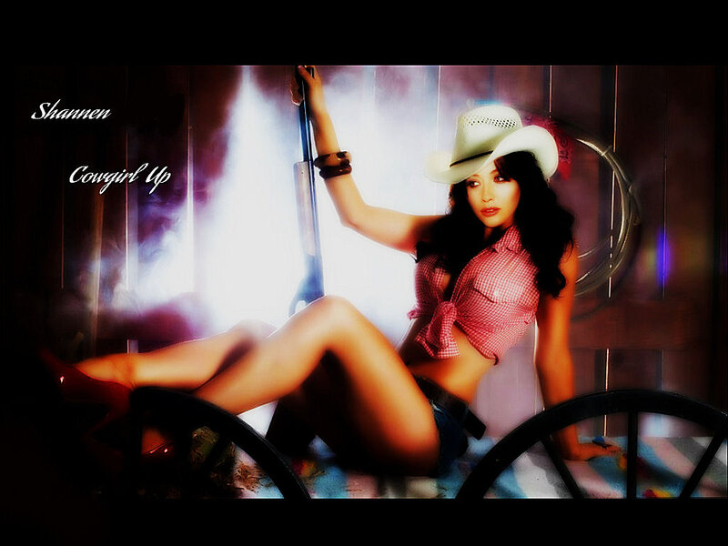 Woman in Cowboy Hat — Red, Dramatic, Photograph, Cowboy Hat