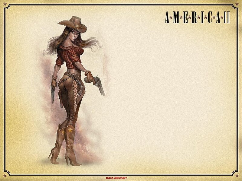 Woman in Cowboy Outfit — Brown, Dramatic
