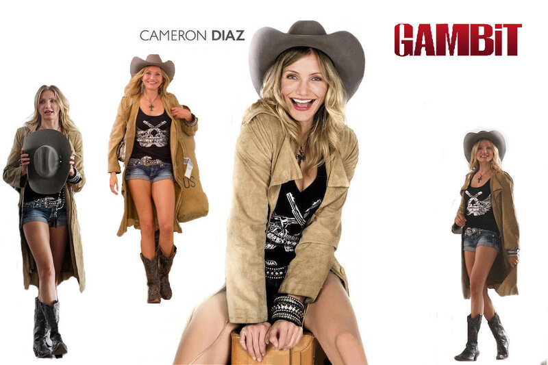 Woman in Cowboy Outfit — Brown, Playful