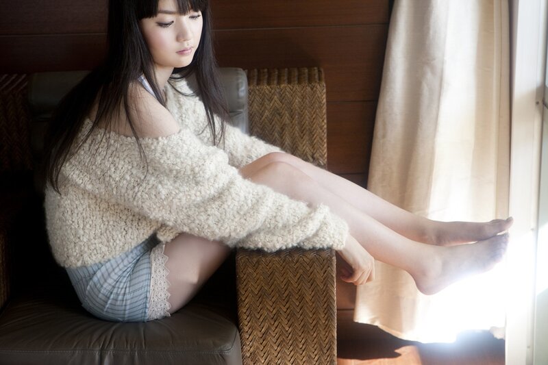 woman in cozy sweater