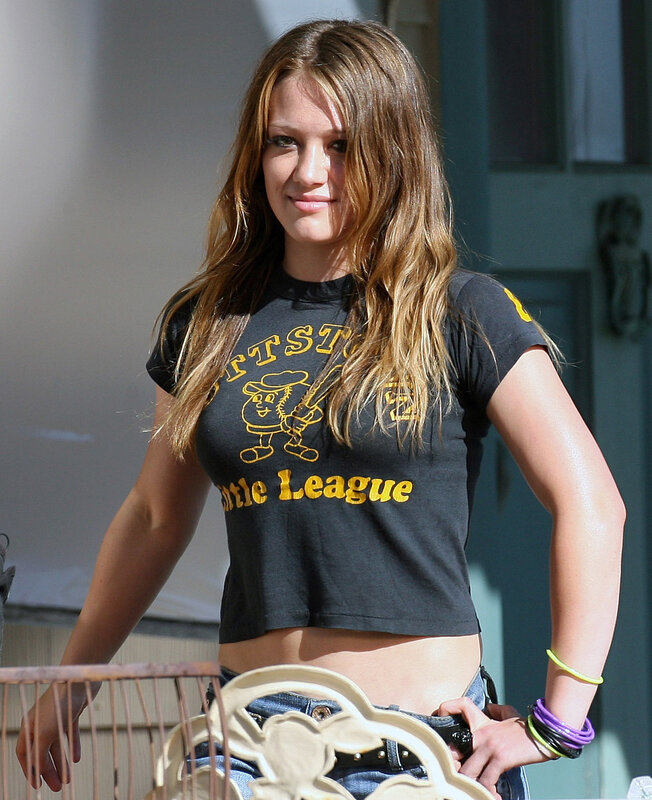 woman in crop top