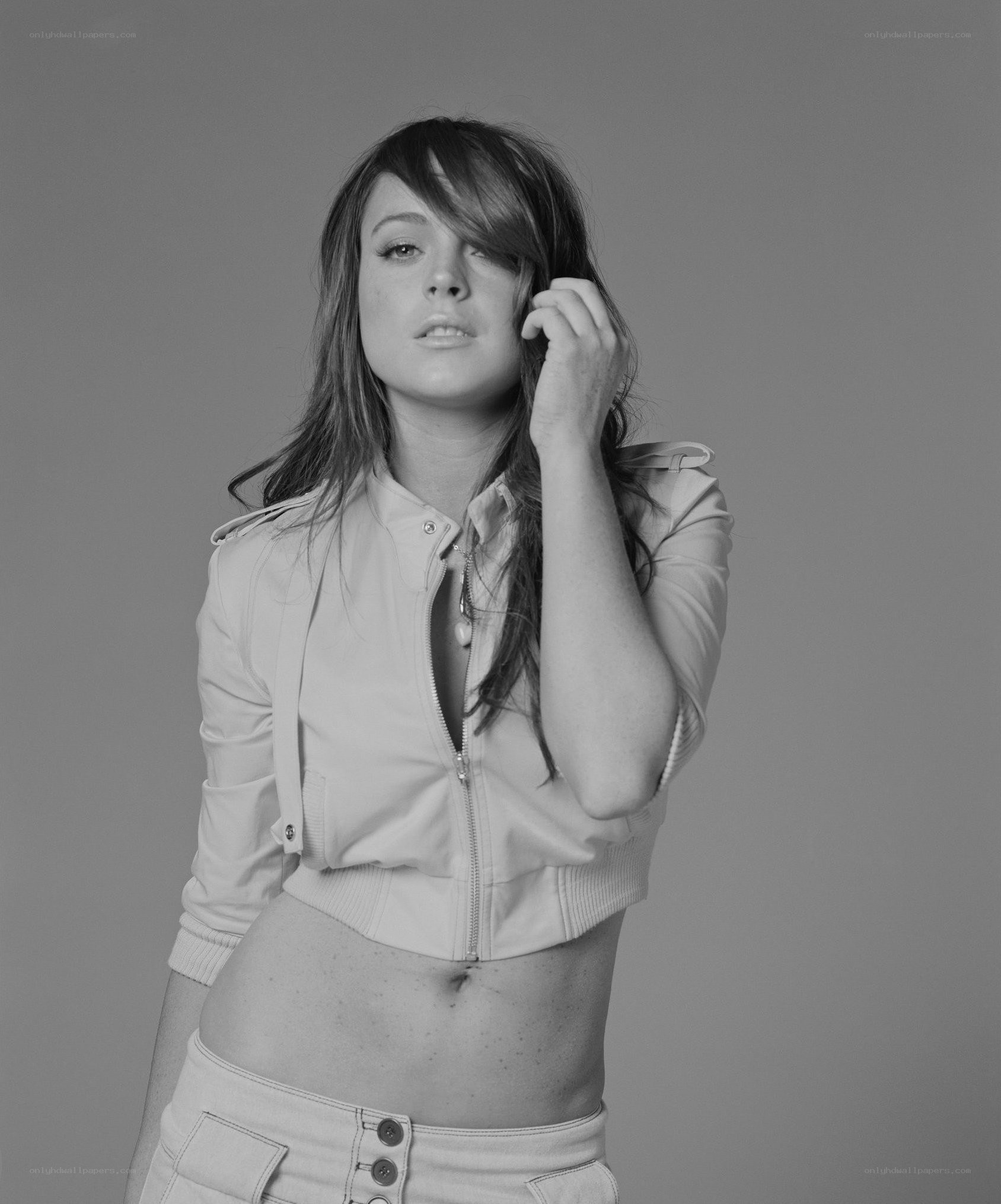 woman in cropped jacket