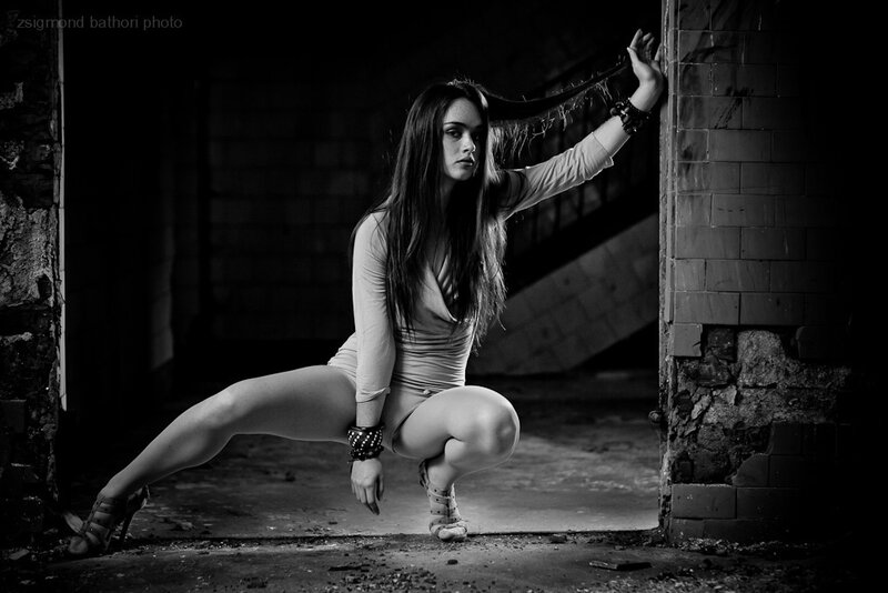 Woman in Crouching Pose