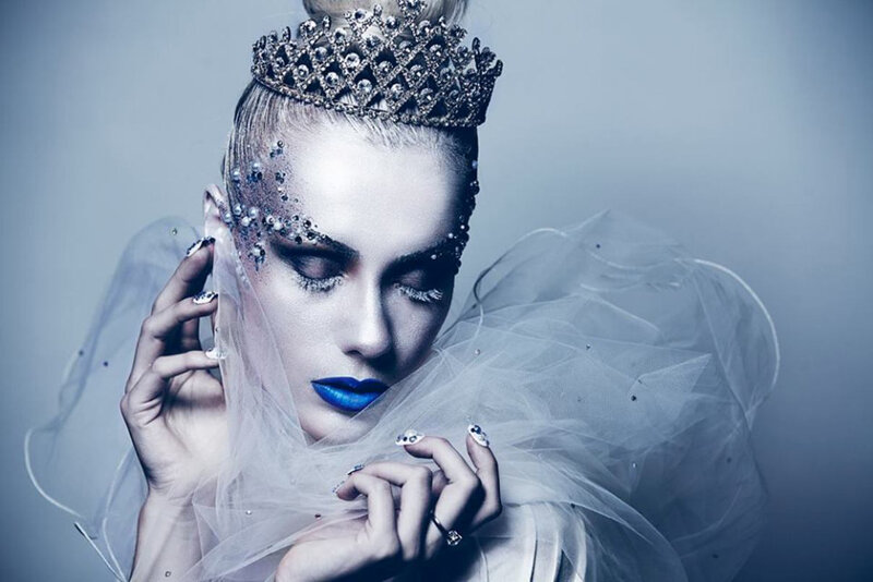 Woman in Crown and Veil