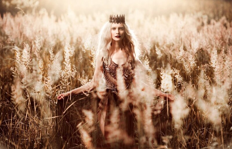 Woman in Crown Field