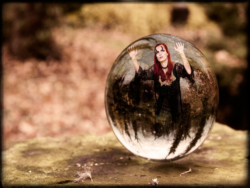 Woman in Crystal Ball