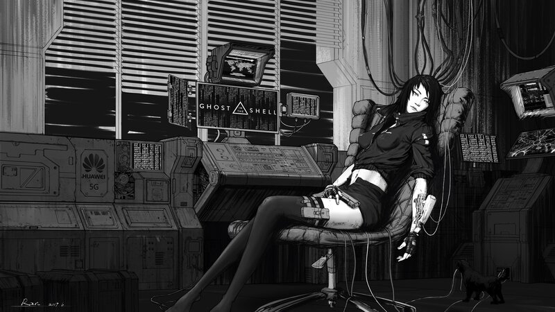 Woman in Cyberpunk Chair