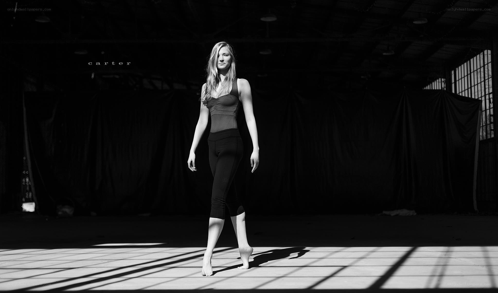 woman in dance studio