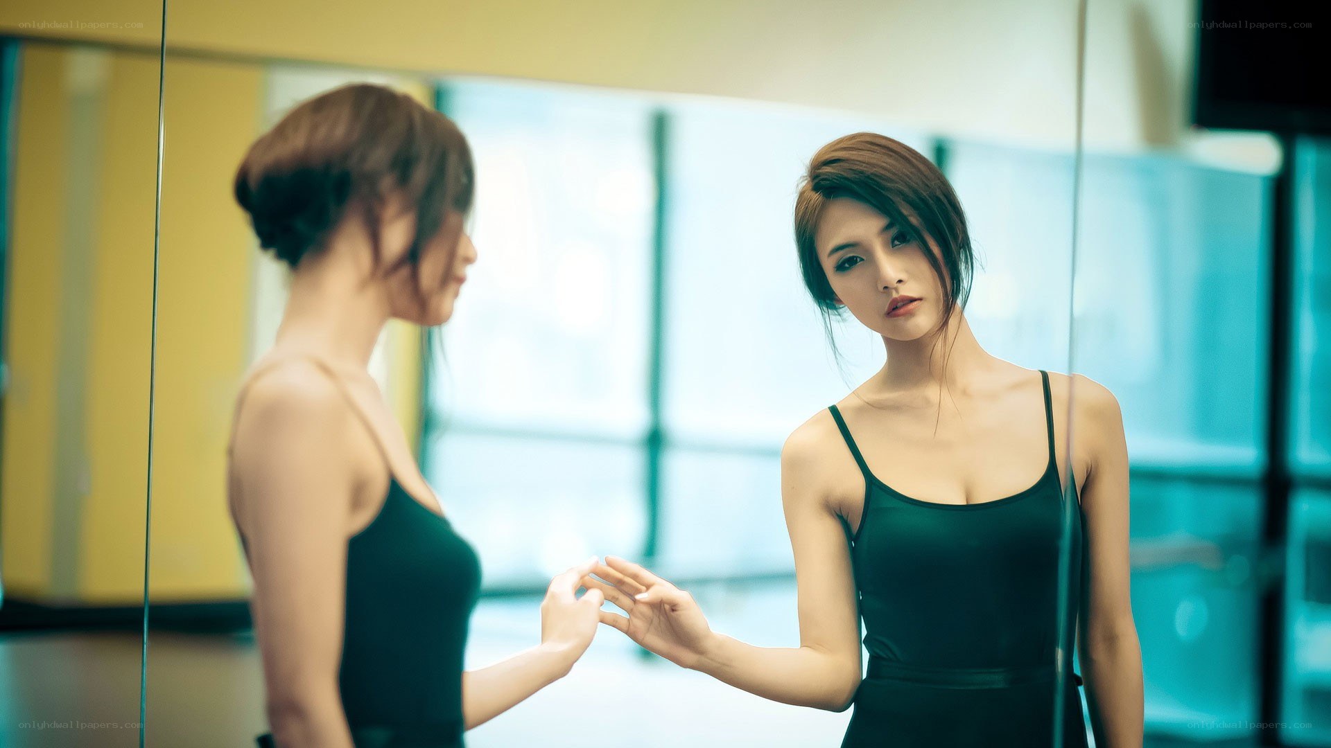 Woman in dance studio