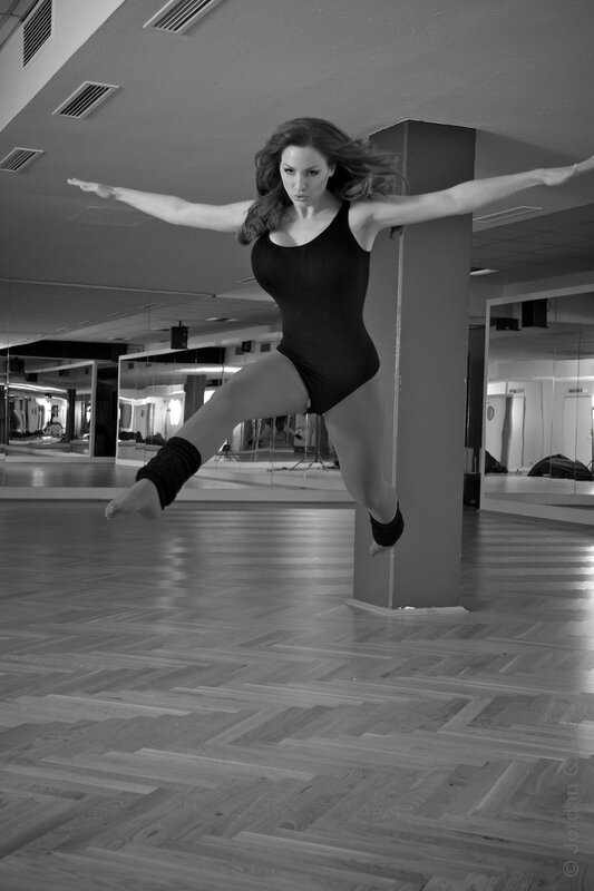 Woman in Dance Studio — Black, Dynamic