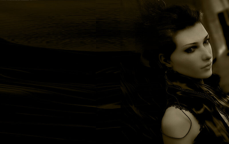woman in dark attire