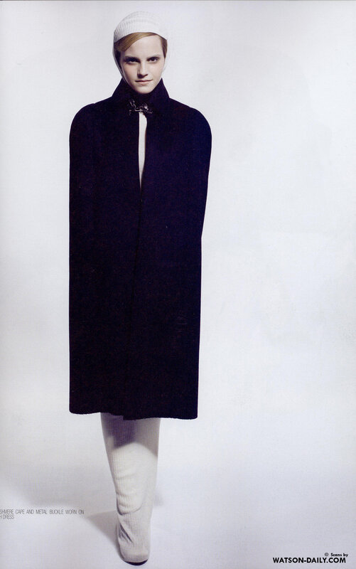woman in dark cape