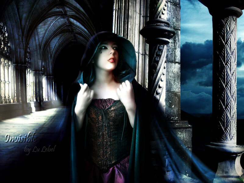 Woman in Dark Cloak — Black, Dramatic