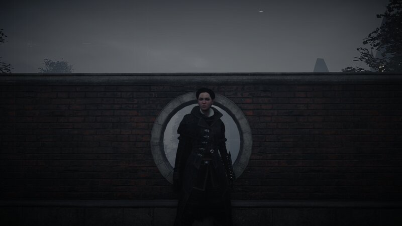 Woman in Dark Coat — Black, Dark, Somber