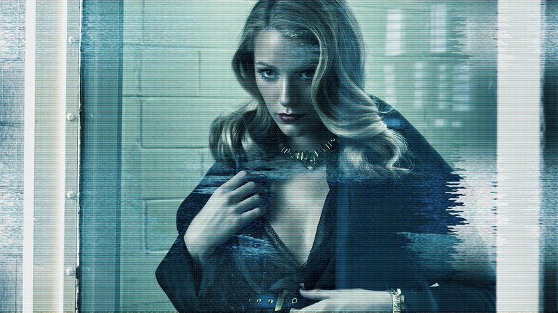 Woman in Dark Coat — Blue