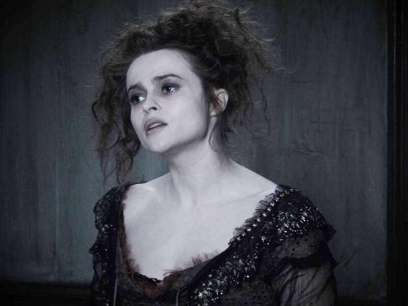 woman in dark dress