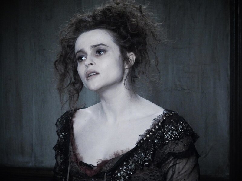 woman in dark dress