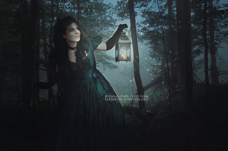 Woman in Dark Dress — Black, Mysterious, Night