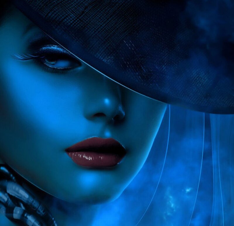Woman in Dark Hat