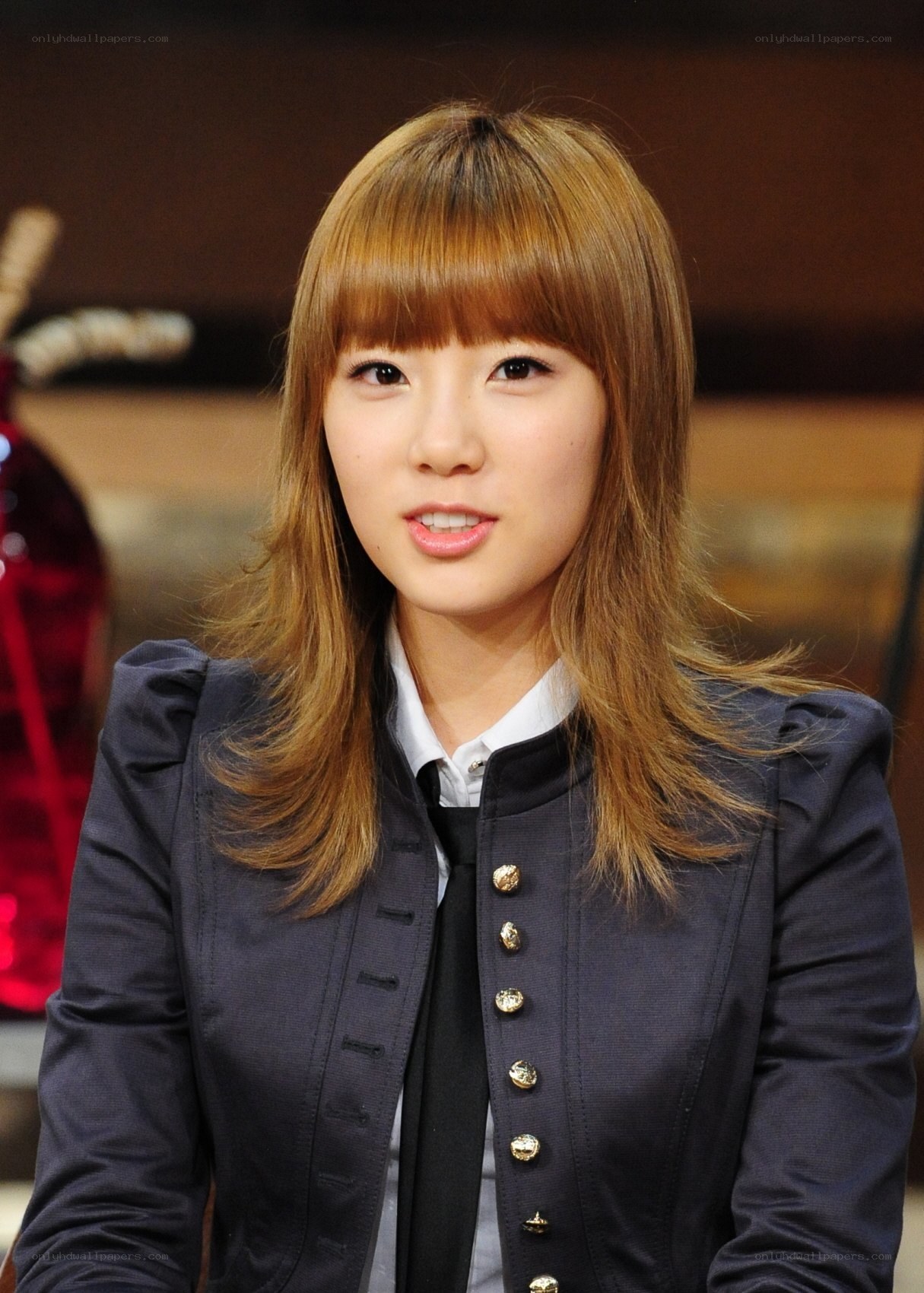 woman in dark jacket