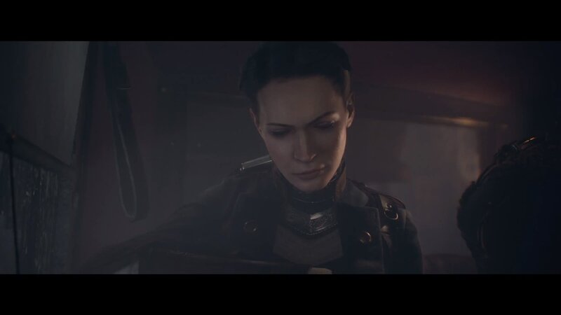 Woman in Dark Jacket — Black, Serious