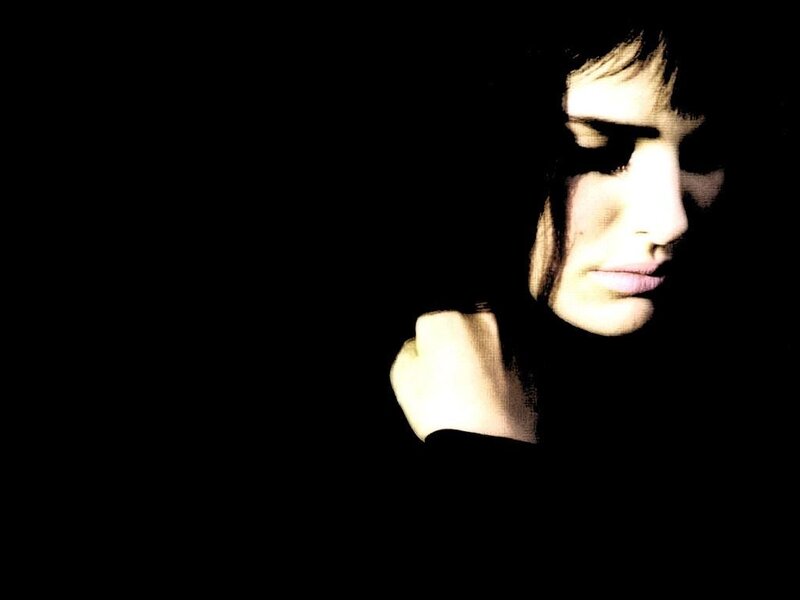 woman in dark lighting