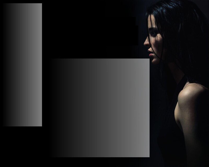 woman in dark lighting