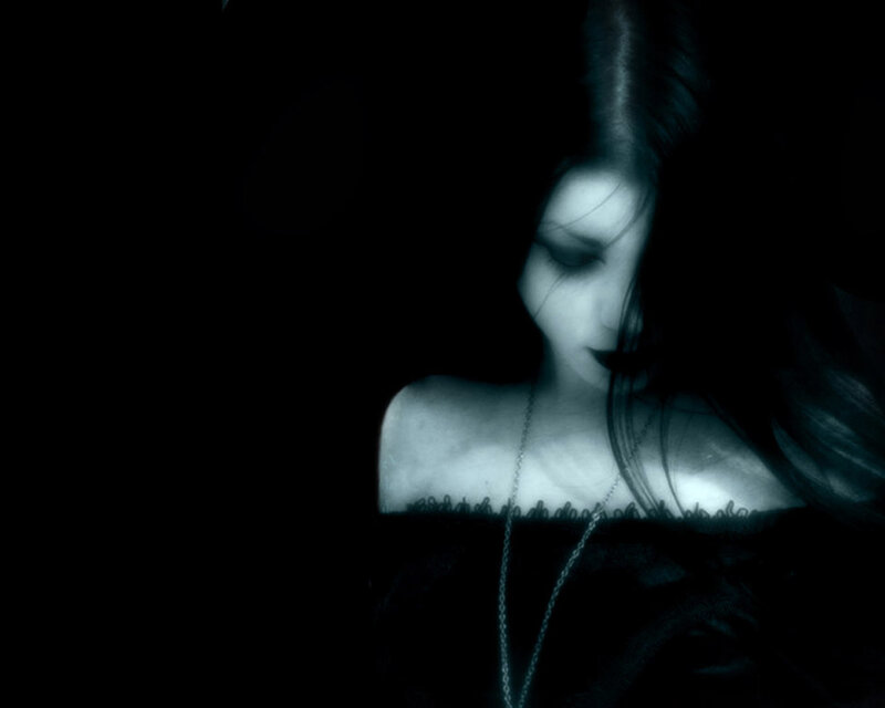 woman in dark lighting