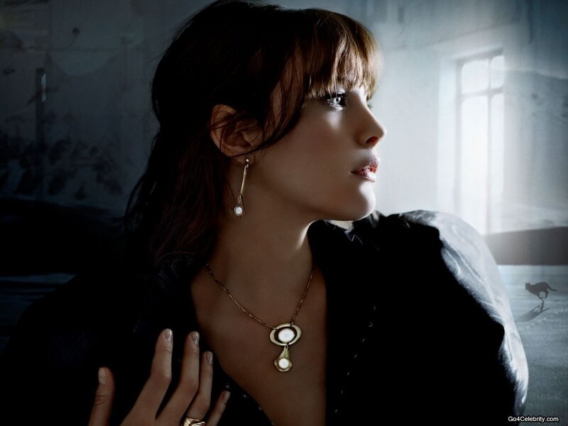 Woman in Dark Room — Black, Dramatic, Photograph, Necklace