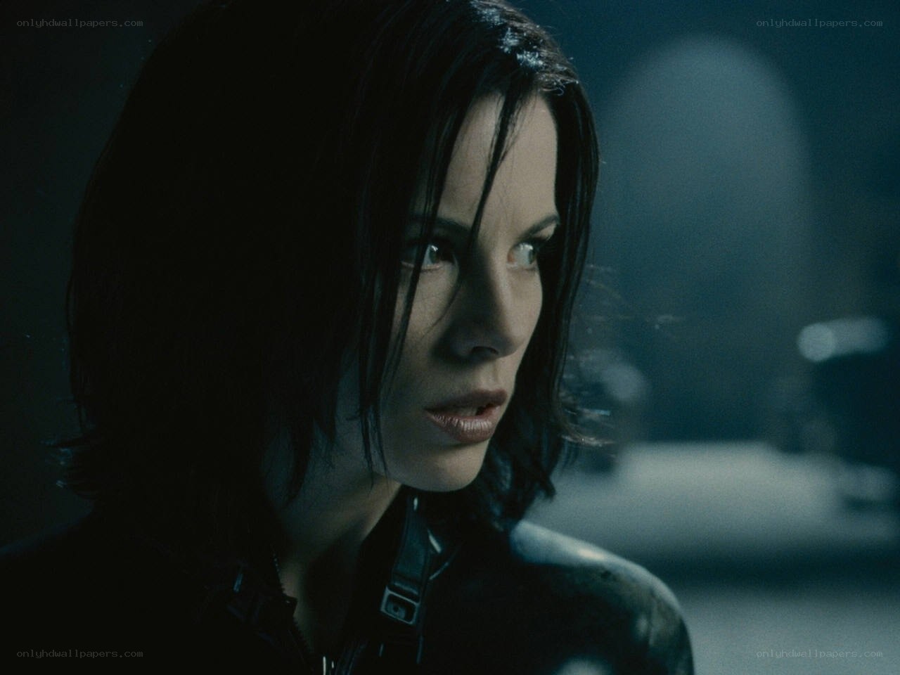 woman in dark setting