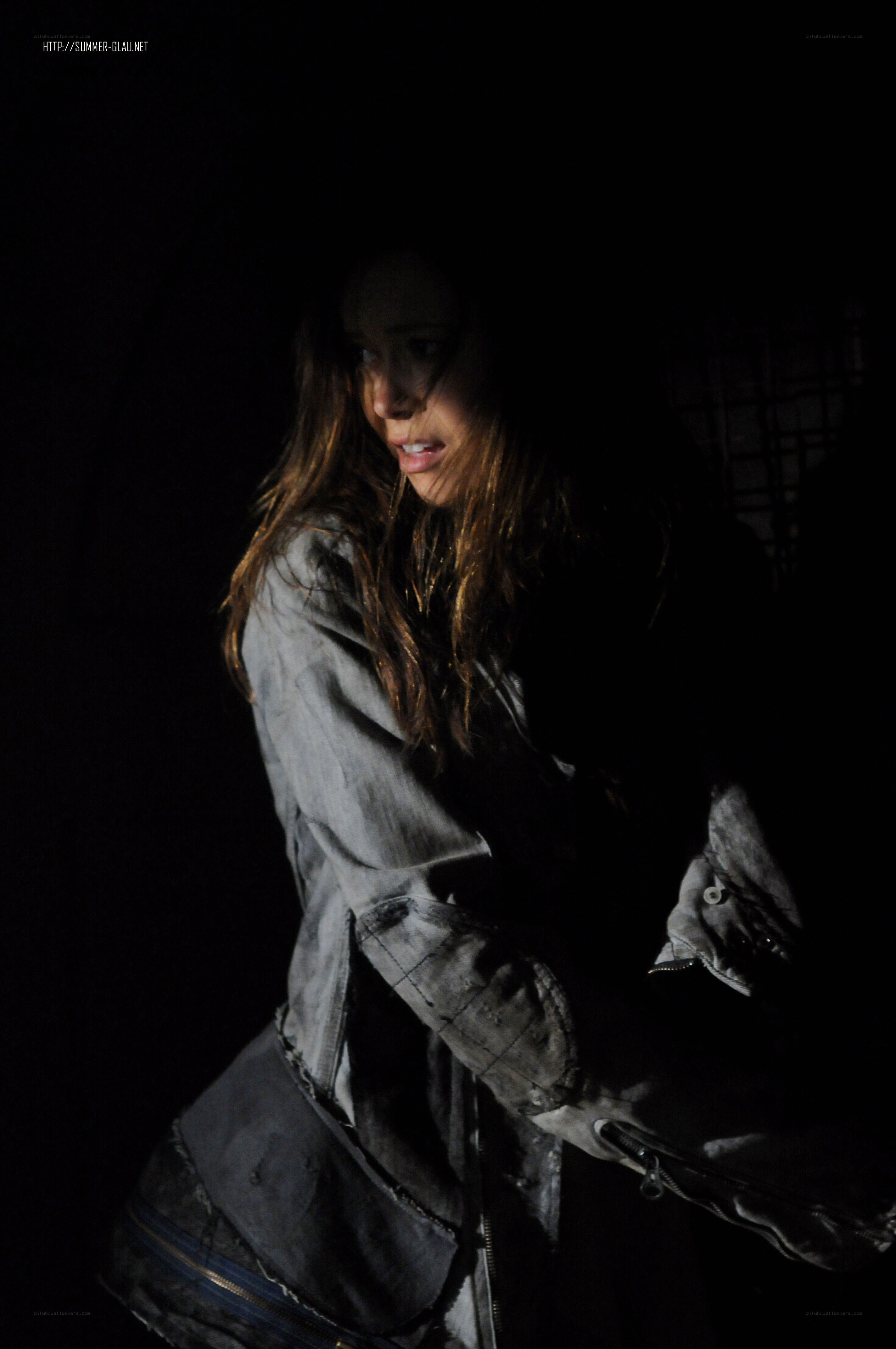 woman in dark setting