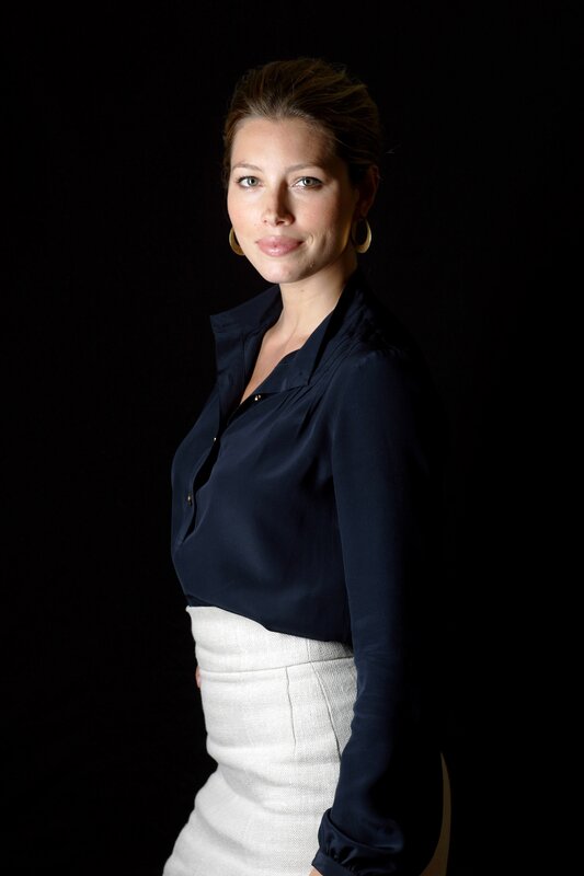 Woman in Dark Shirt — Black, Dramatic