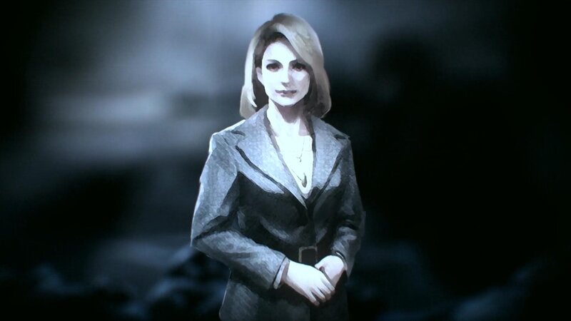 woman in dark suit
