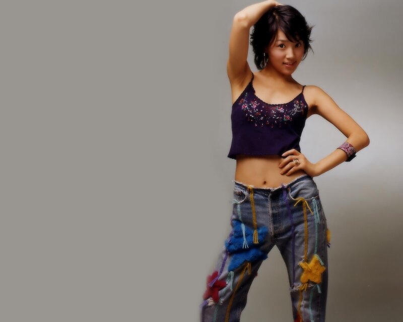 woman in decorated jeans