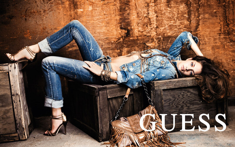 Woman in denim for Guess