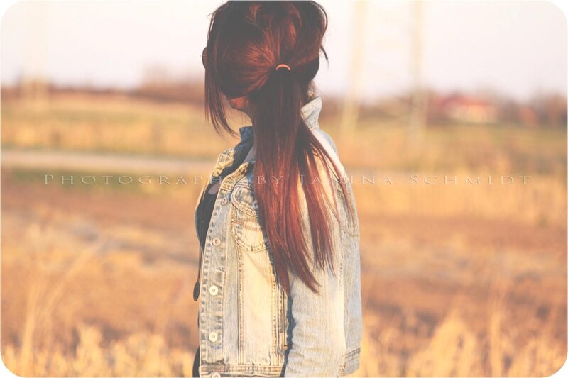 woman in denim jacket