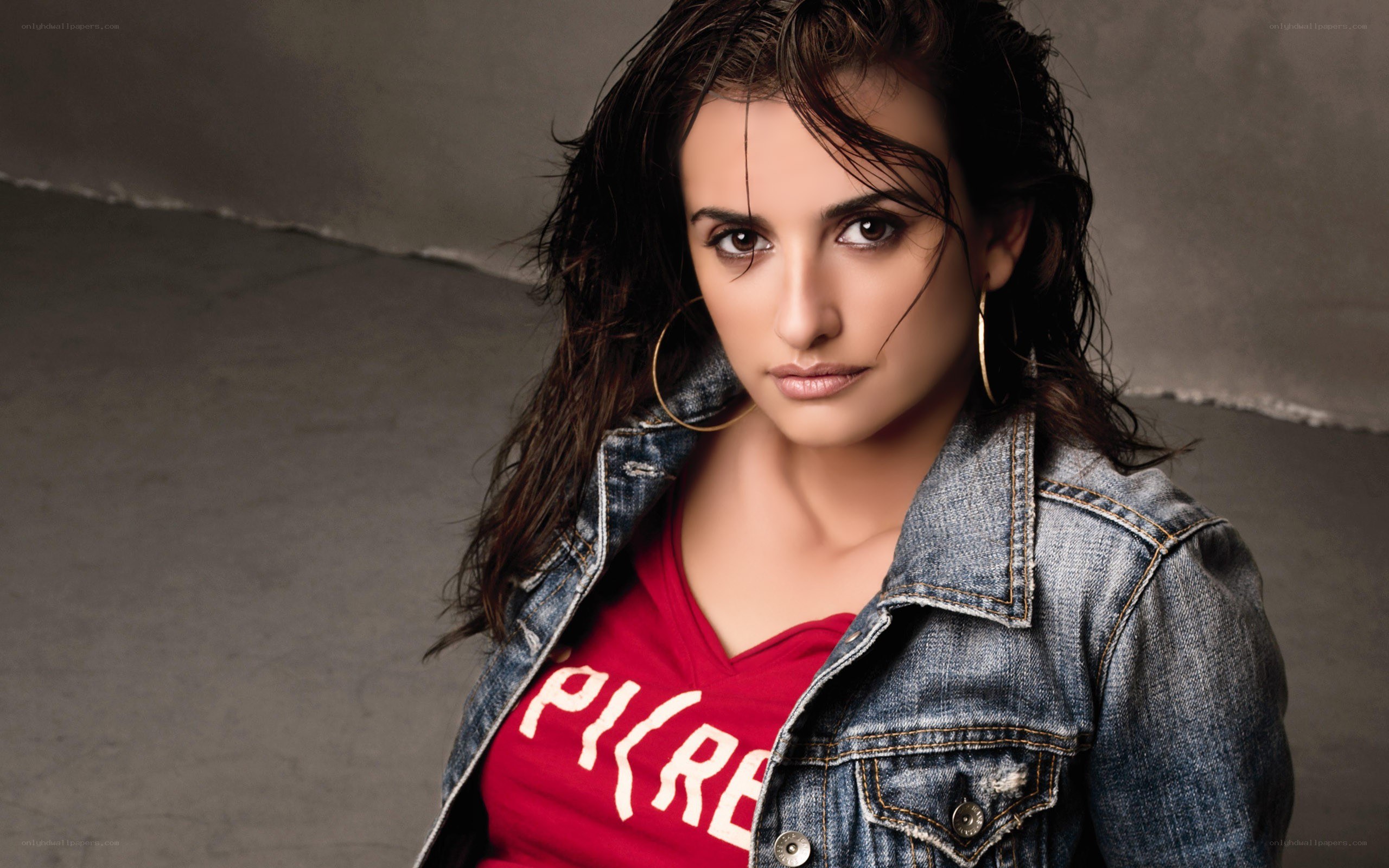 woman in denim jacket