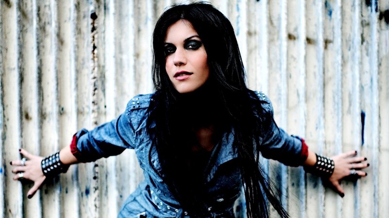 woman in denim jacket