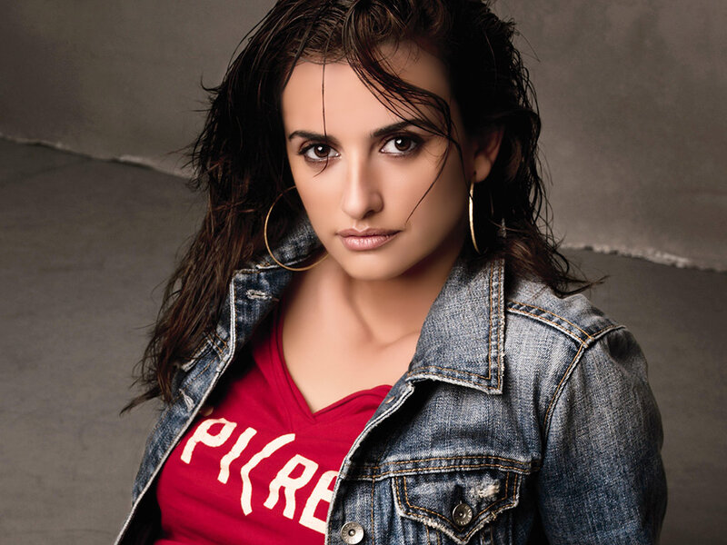 woman in denim jacket