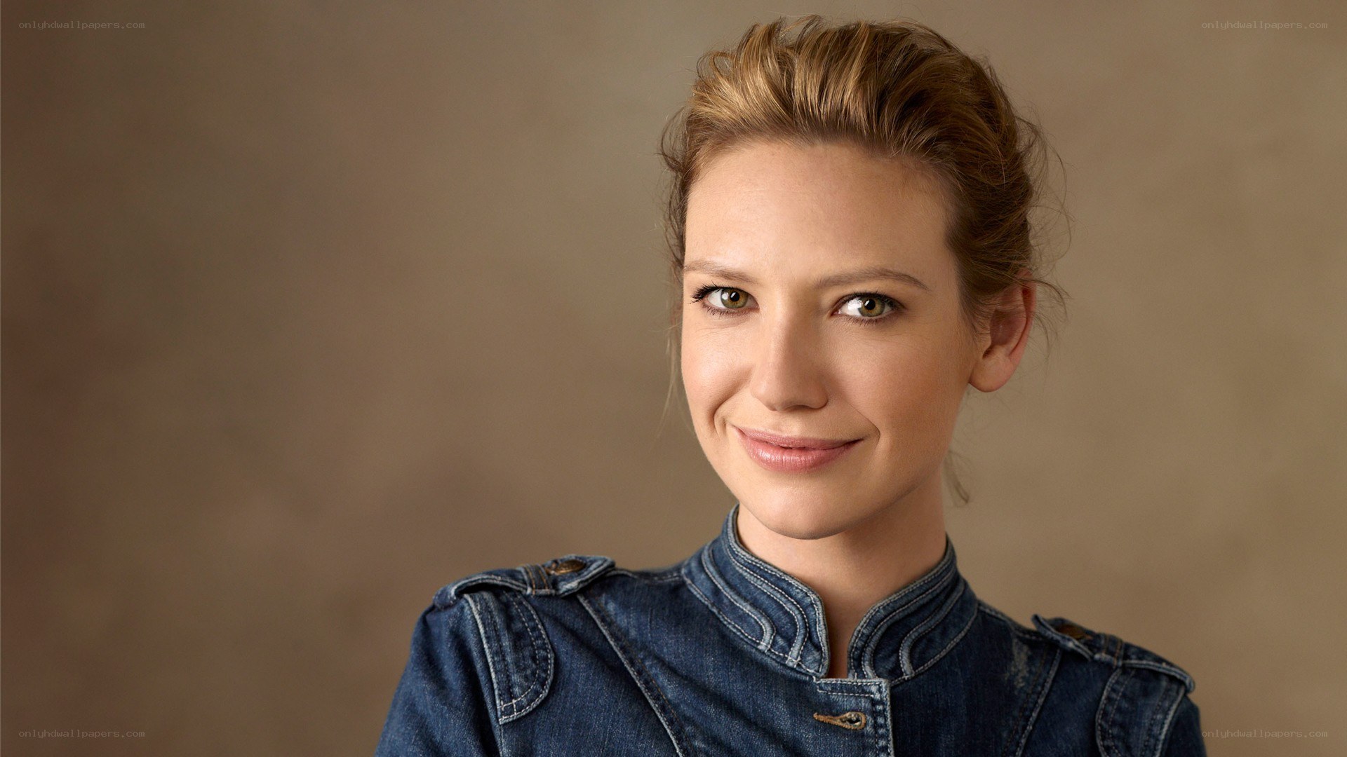 woman in denim jacket
