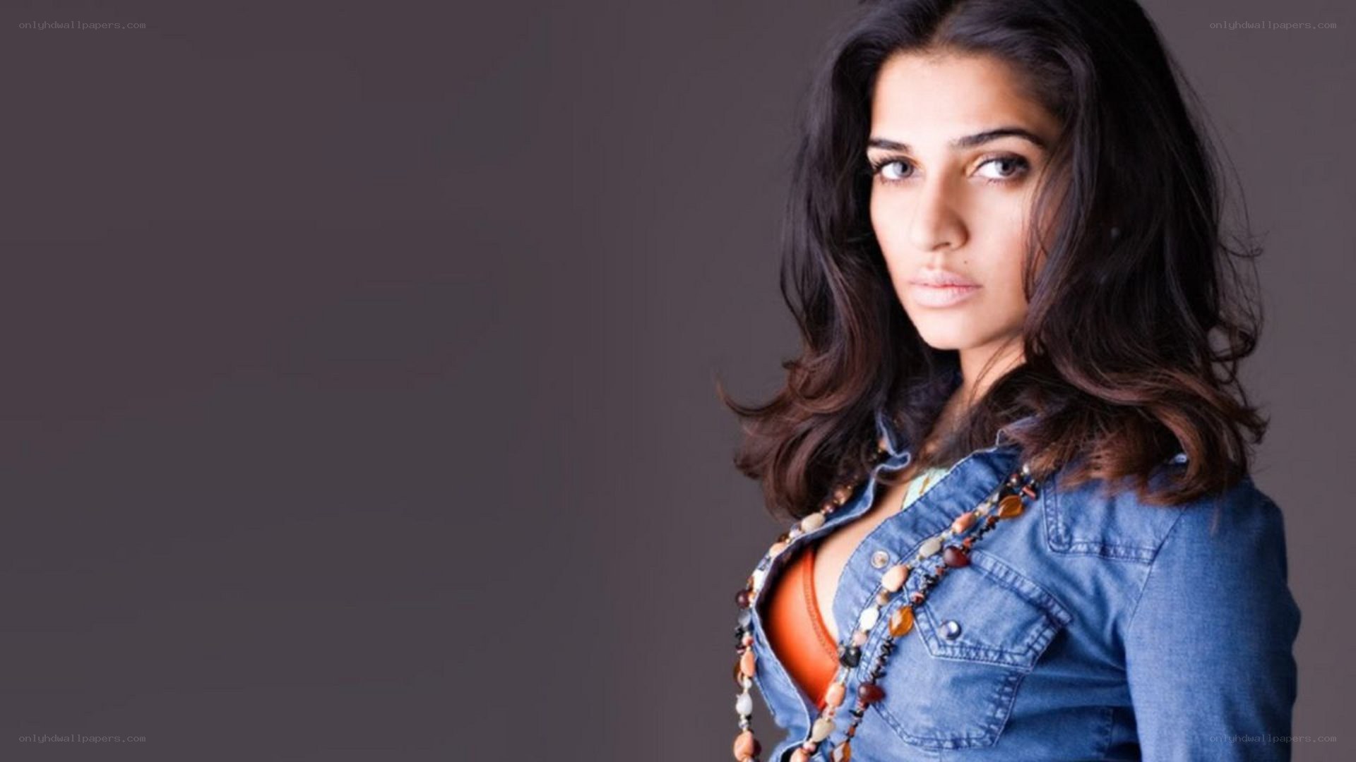 woman in denim jacket
