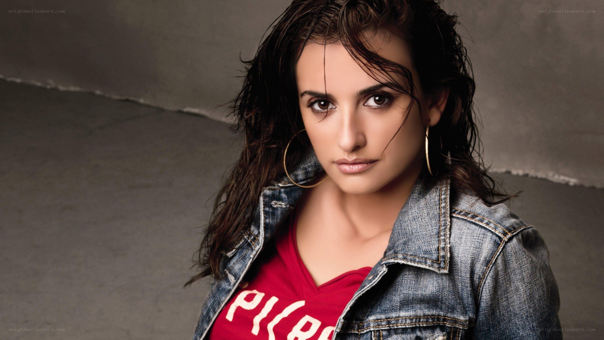 woman in denim jacket