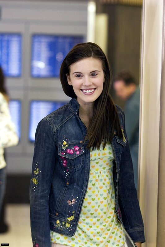 Woman in Denim Jacket — Blue, Happy