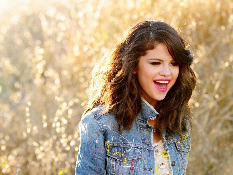 Woman in Denim Jacket — Blue, Joyful