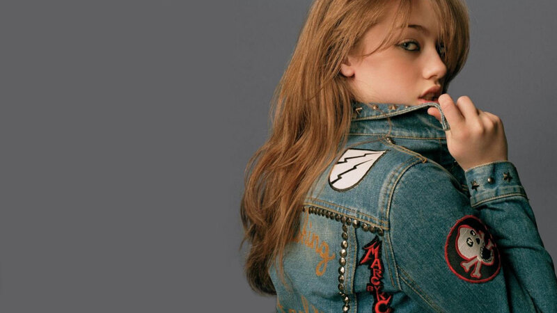 Woman in Denim Jacket — Blue, Neutral