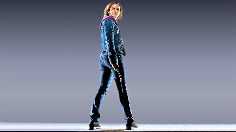 Woman in Denim Jacket — Blue, Serious, Photograph, Jeans